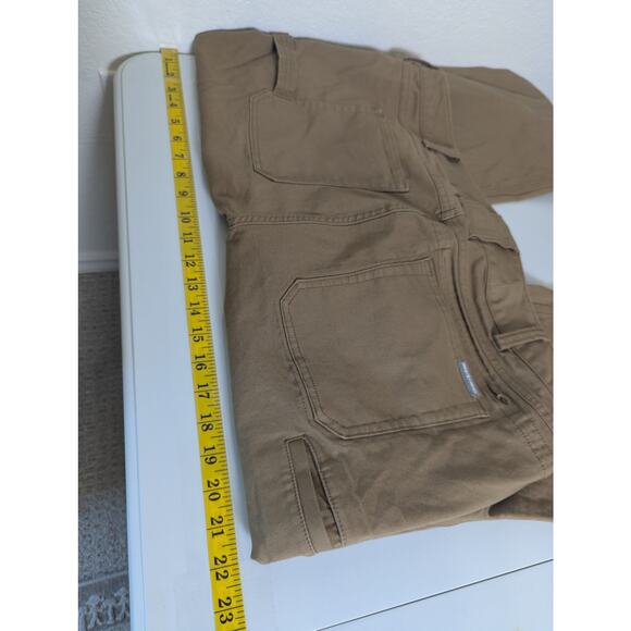 Duluth Trading Co Women DuluthFlex Fire Hose Boot Cut Brown Pants 18x29 Utility - Picture 12 of 12